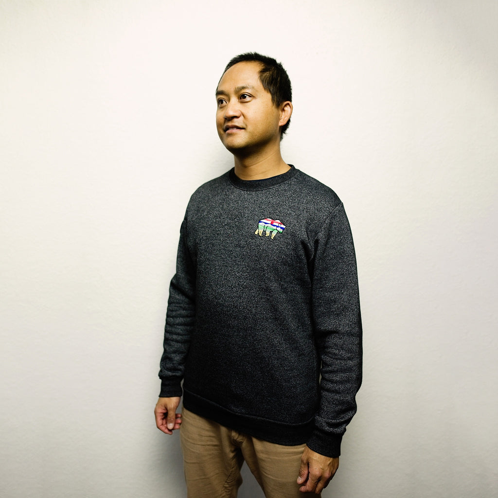 AlBEARta Unisex Marled Crewneck Sweater