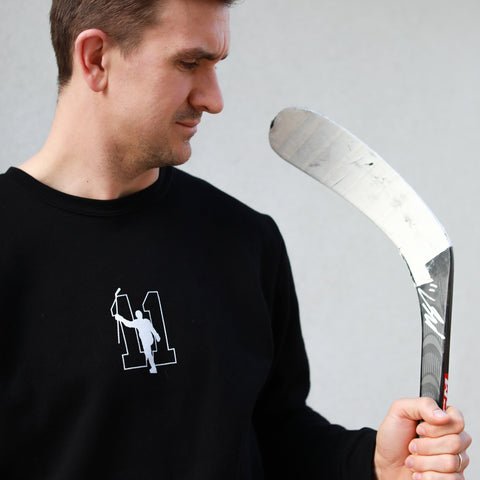 Game used signed Mikael Backlund stick