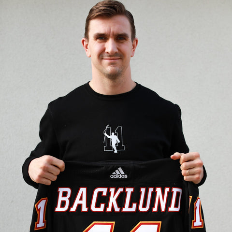 Signed Mikael Backlund Jersey (Black Blasty)