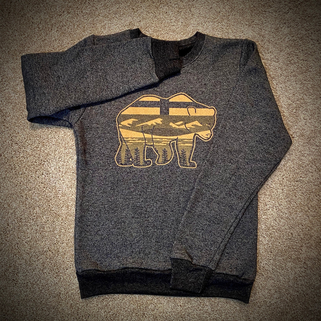 Gold Ink AlBearta Unisex Marled Crewneck