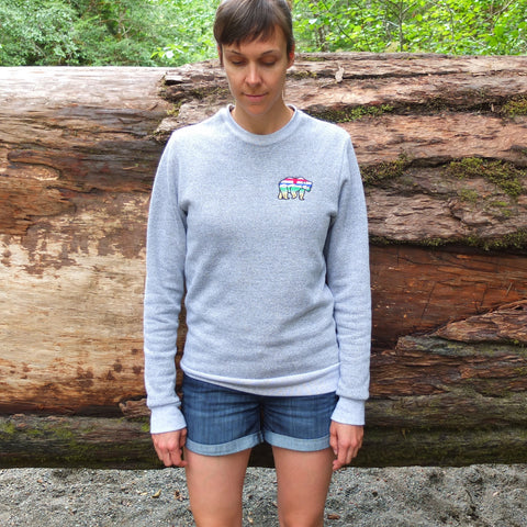 AlBEARta Unisex Marled Crewneck Sweater