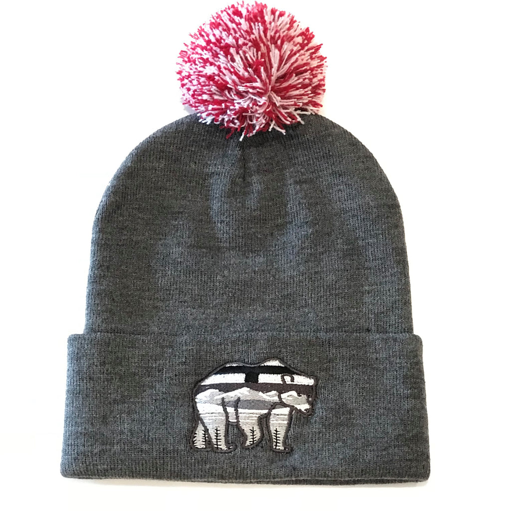 AlBearta Charcoal Pom Pom Cuff