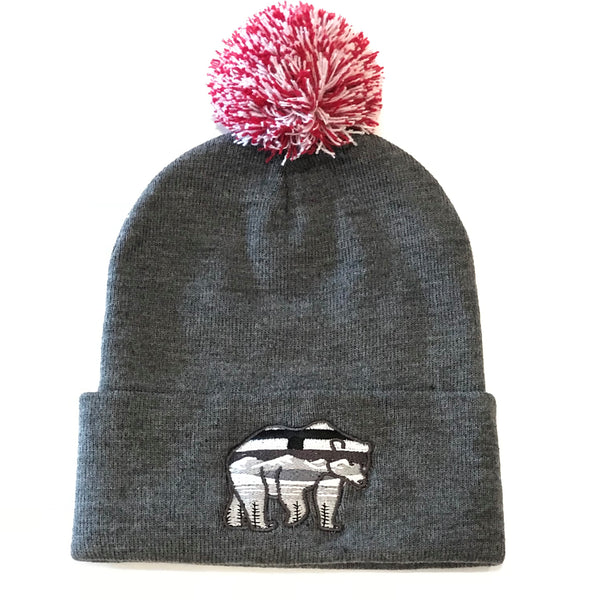 AlBearta Charcoal Pom Pom Cuff