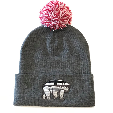 AlBearta Charcoal Pom Pom Cuff