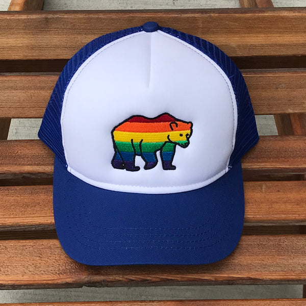PRIDE Bear Trucker hat