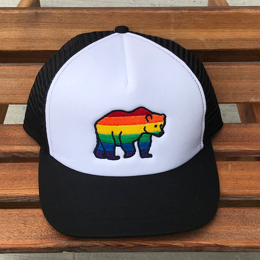 PRIDE Bear Trucker hat