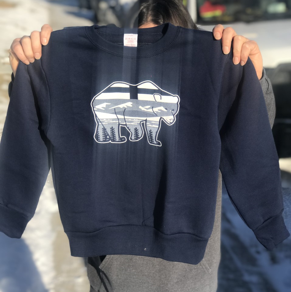 Kids AlBearta Crewneck Sweater